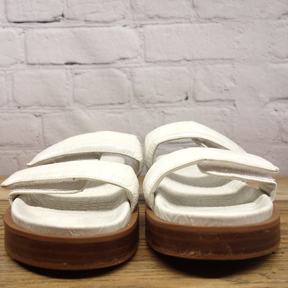 Mango MNG Women's Size 40 (8.5) White Slides Sandals #111 - Picture 5 of 10